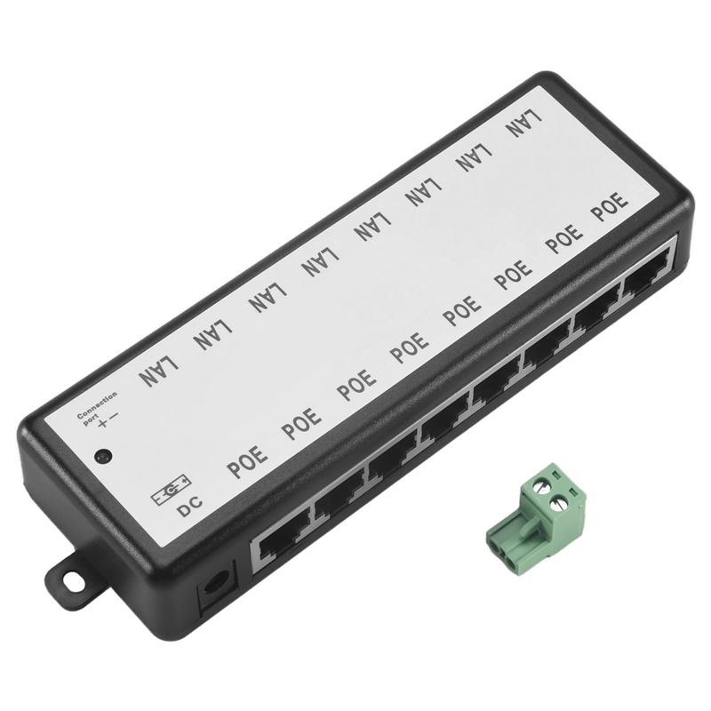 Power Over Ethernet - PHILE-8 Ports Poe Injector Poe Splitter