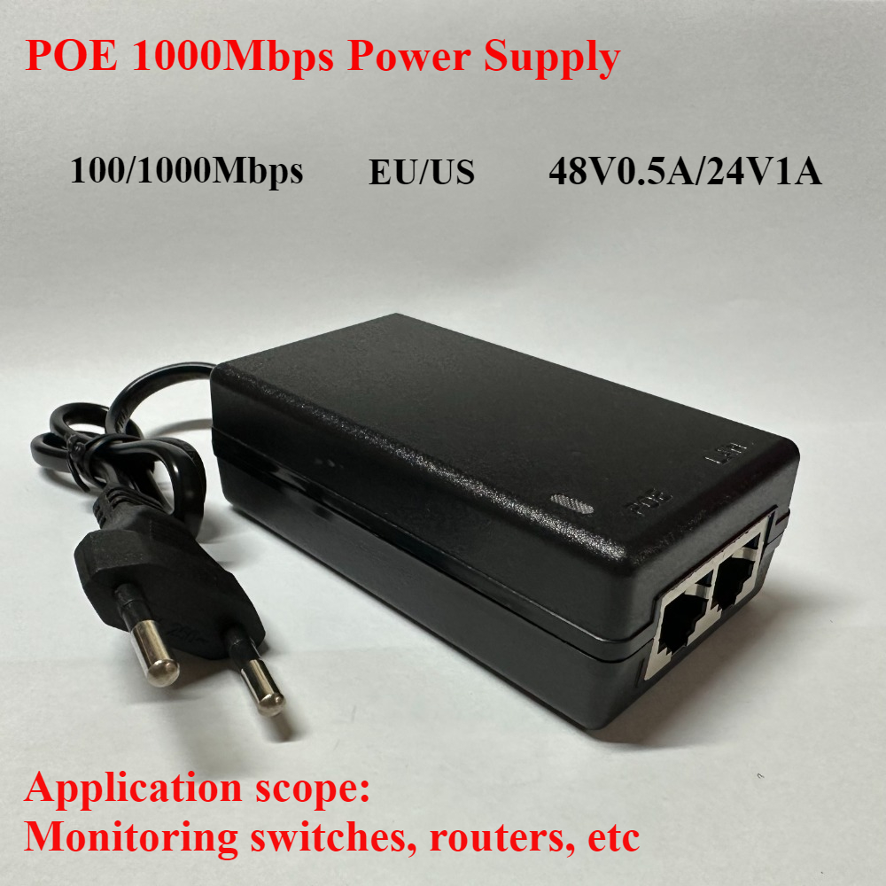 Power Over Ethernet - 48V/12V POE injector Ethernet CCTV Power