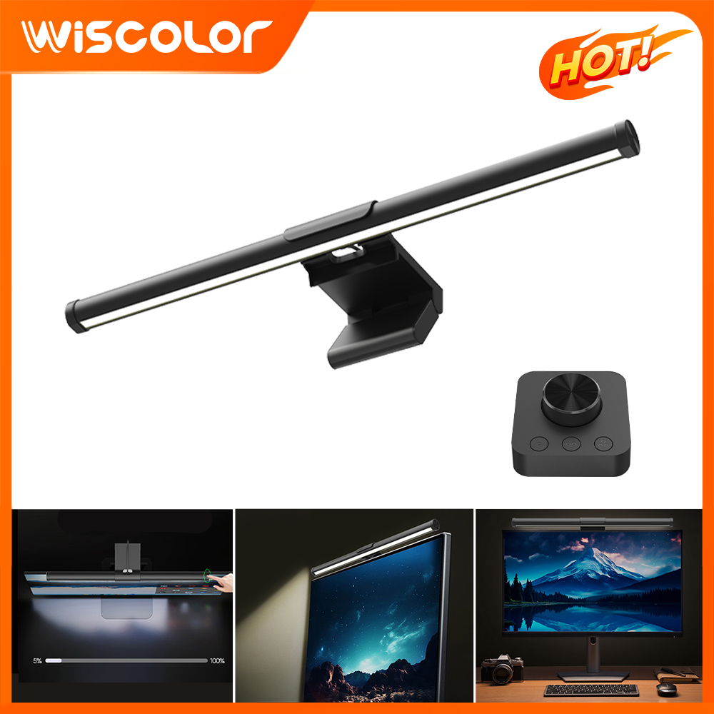 Office Desk Tech Accessories - Setup Smart Wifi RGB Monitor Light