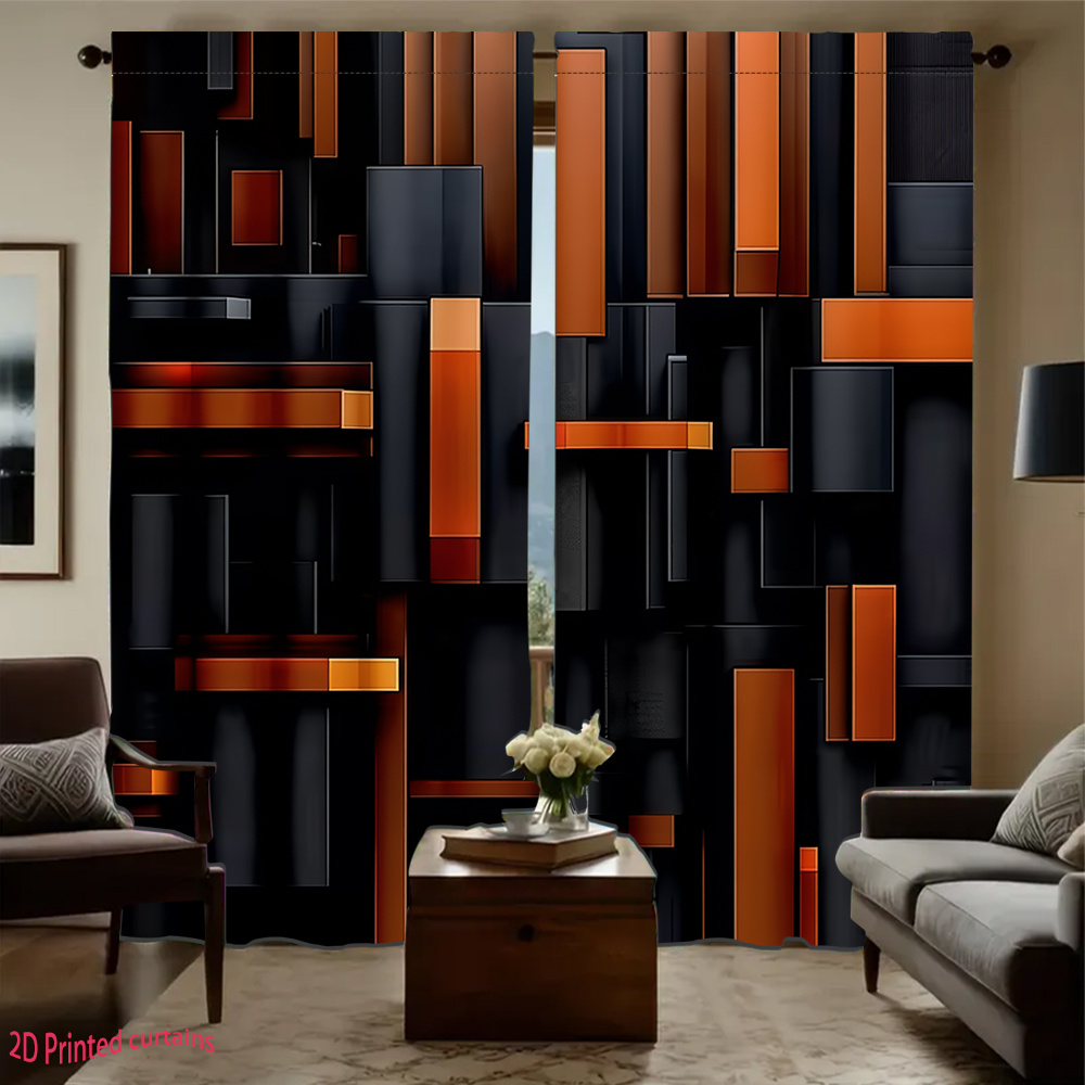2pcs Abstract Geometric Curtai - огляд і ціна Tech Office Youtube