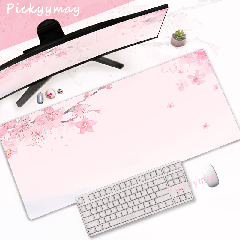 Pink Cherry Blossoms Mousepad  - огляд і ціна Office Desk Tech Accessories