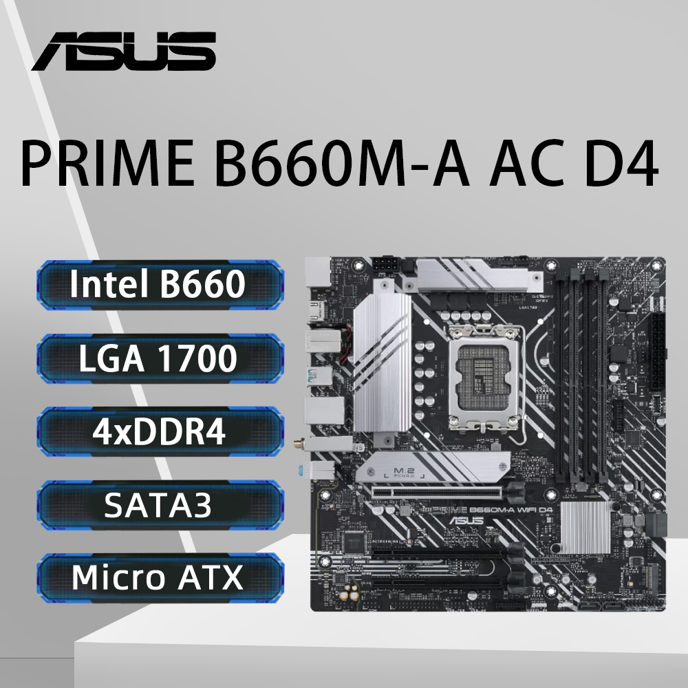 ASUS PRIME B660M-A AC D4 Mothe - огляд і ціна Intel Cpu Core I9