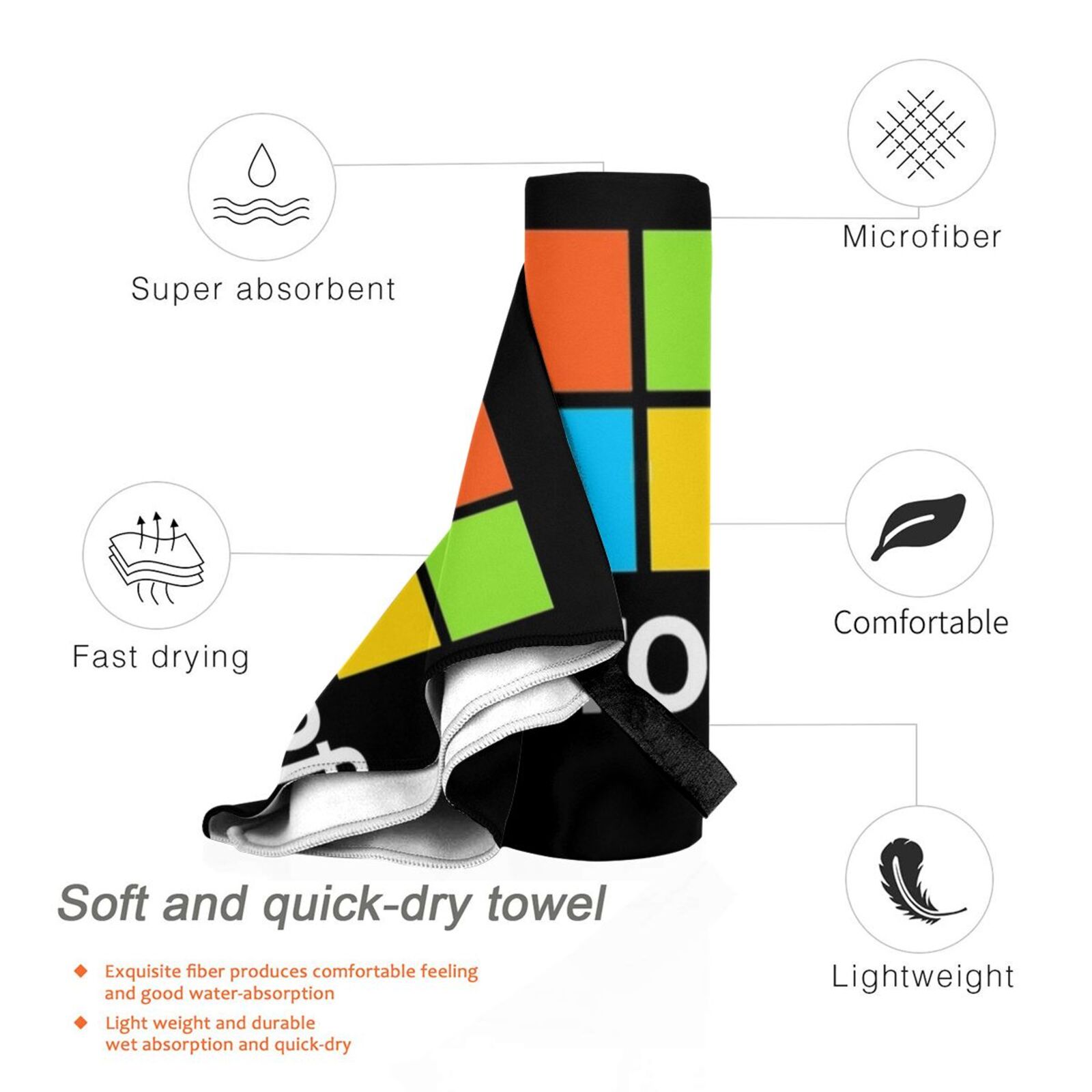 Microsoft Type Bath Towel Beac - огляд і ціна Office Tech Typing