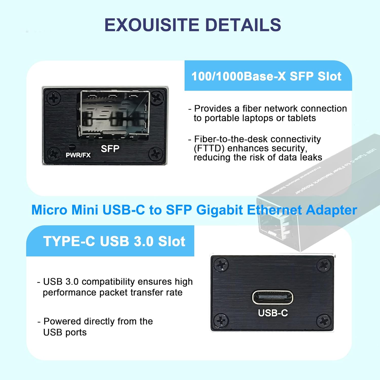 USB 3.0 to SFP Gigabit Etherne - огляд і ціна Gigabit Network Card