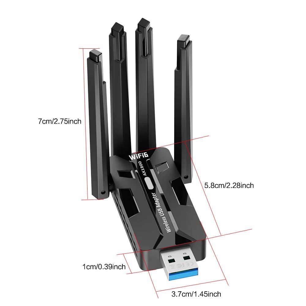 WiFi 6 USB 3 0 Adapter 1800 Mb - огляд і ціна Gigabit Network Card