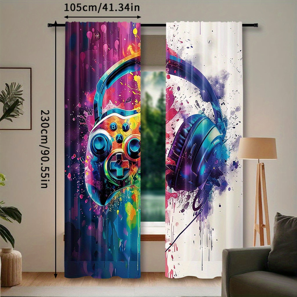 Gaming Controller Curtains Hea - огляд і ціна Office Tech Design