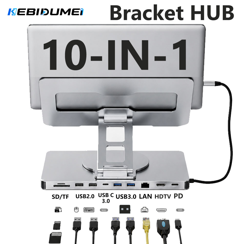 KEBIDUMEI 10 in 1 Laptop Brack - огляд і ціна Gigabit Network Card