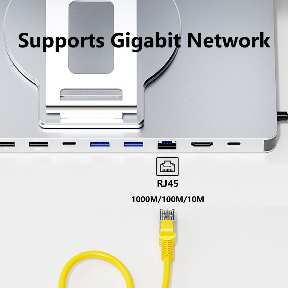 KEBIDUMEI 10 in 1 Laptop Brack - огляд і ціна Gigabit Network Card
