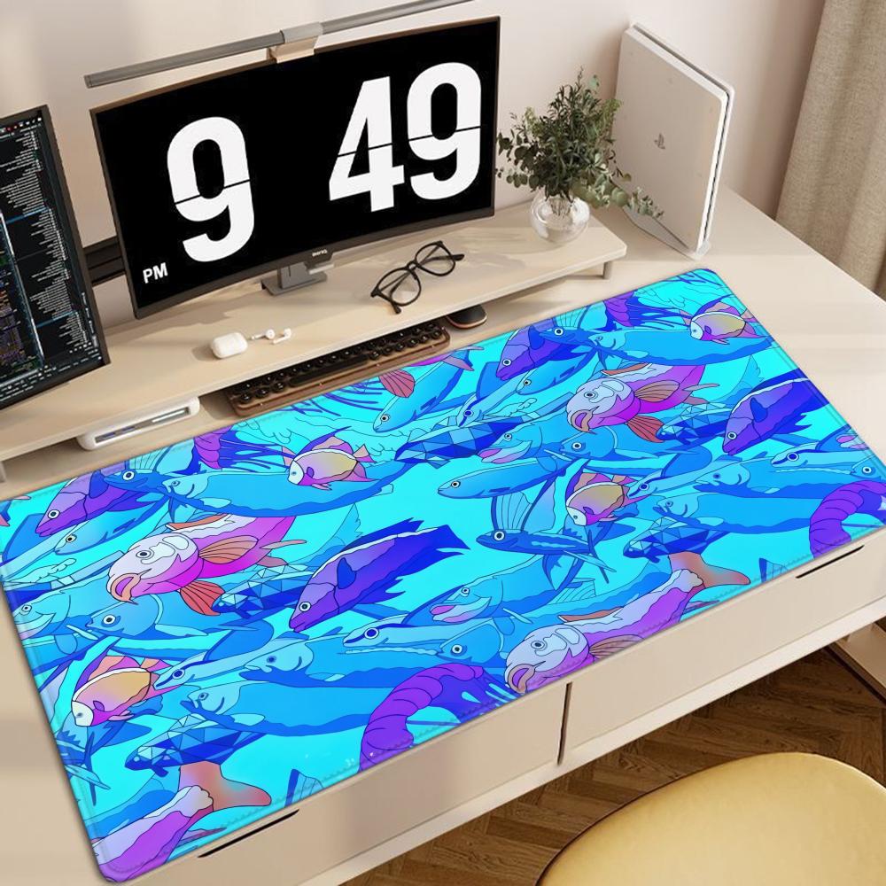 HD Printing Fish Rubber Mouse  - огляд і ціна Office Desk Tech Accessories